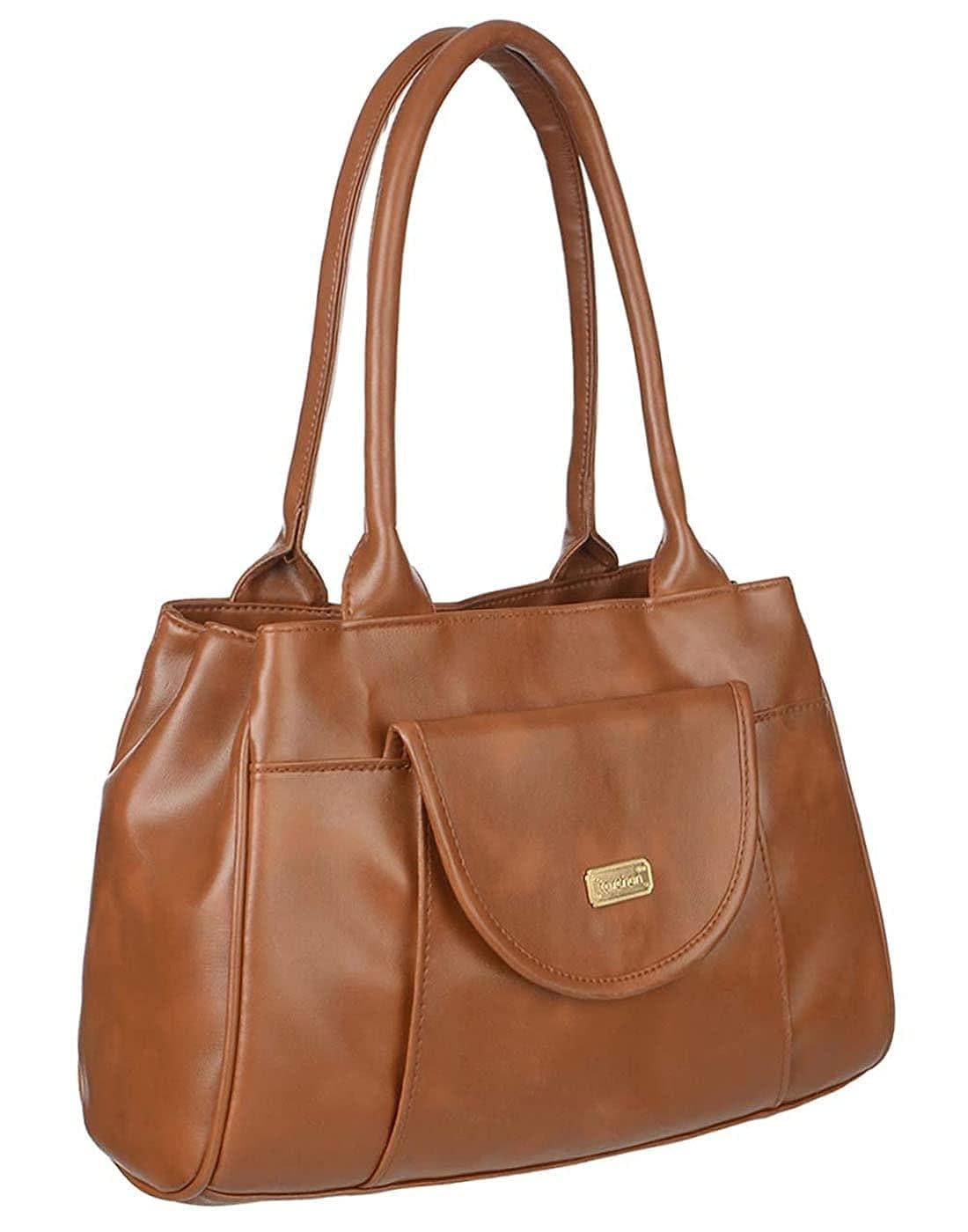 Right choice women's stylish designer handbag (Brown) - halfpeapp