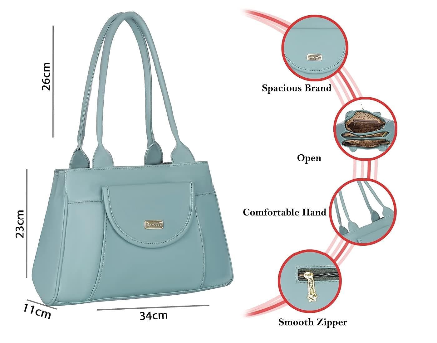 Right choice women's stylish designer handbag (Sea Green) - halfpeapp