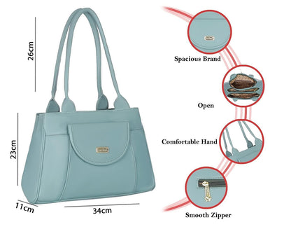 Right choice women's stylish designer handbag (Sea Green) - halfpeapp