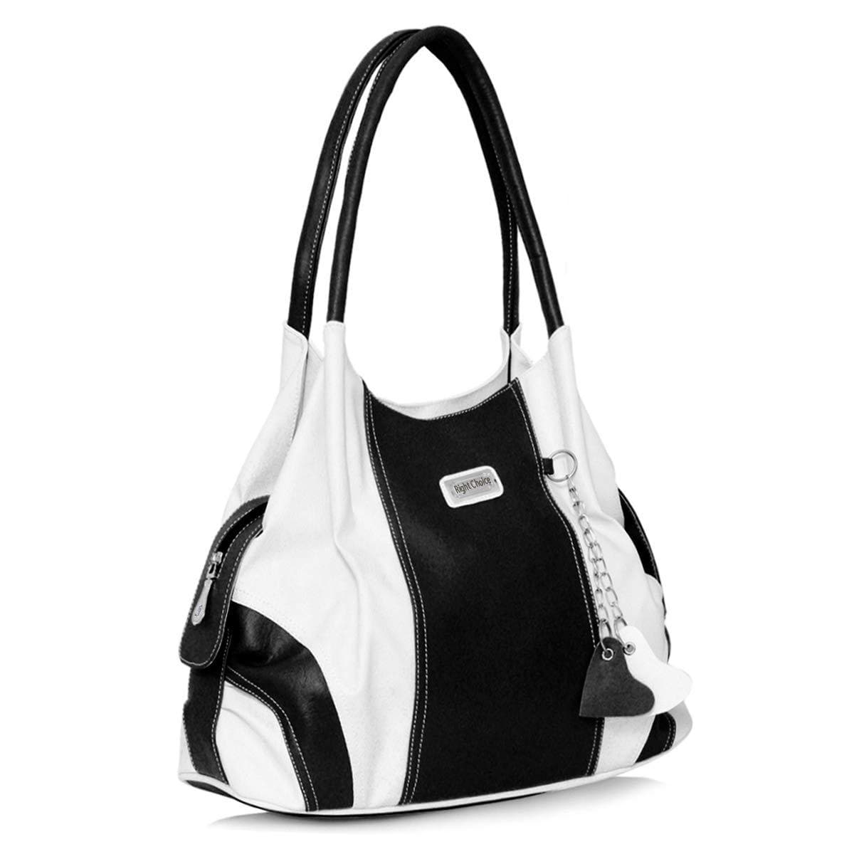 Right choice women's stylish handbag (Black /White) - halfpeapp