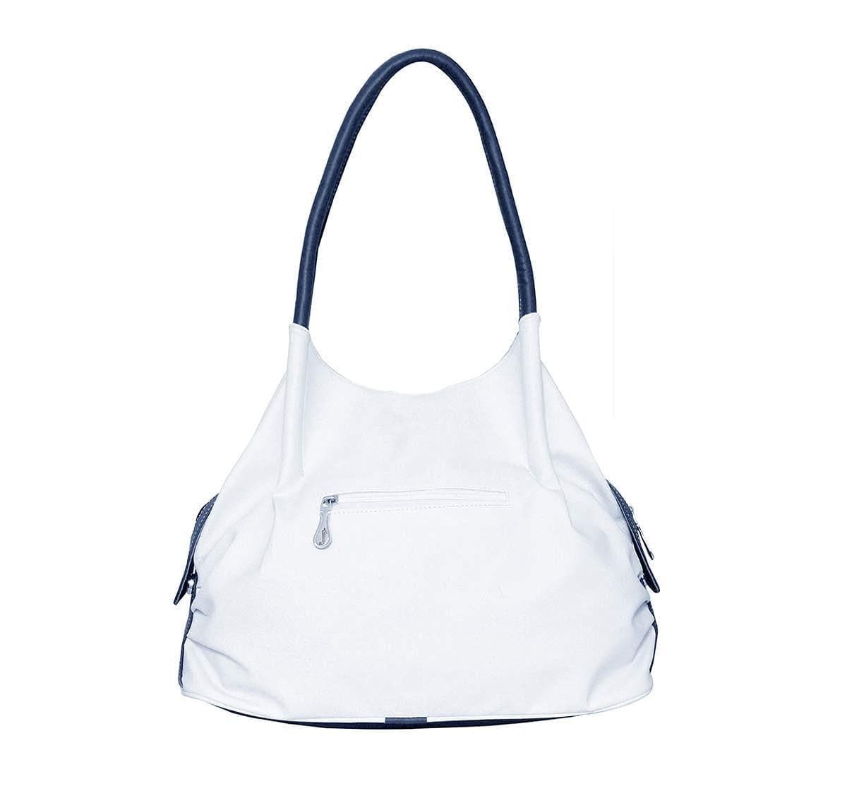 Right choice women's stylish handbag (White/ Blue) - halfpeapp