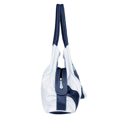 Right choice women's stylish handbag (White/ Blue) - halfpeapp