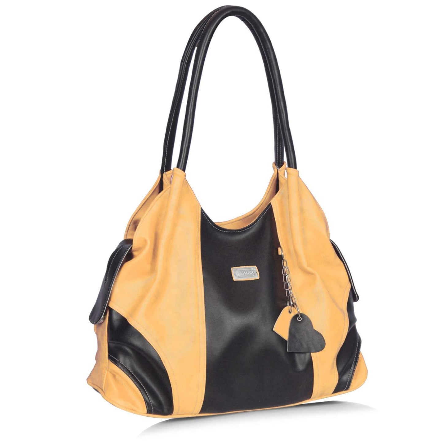 Right choice women's stylish handbag (yellow/black) - halfpeapp