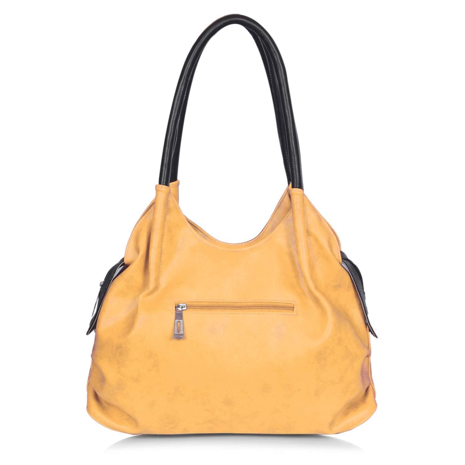 Right choice women's stylish handbag (yellow/black) - halfpeapp