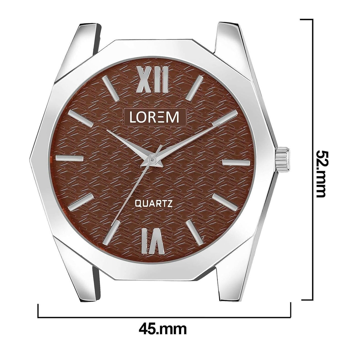 LOREM Brown 3d embossed Dial Analog Watch For Women LR332 - HalfPe