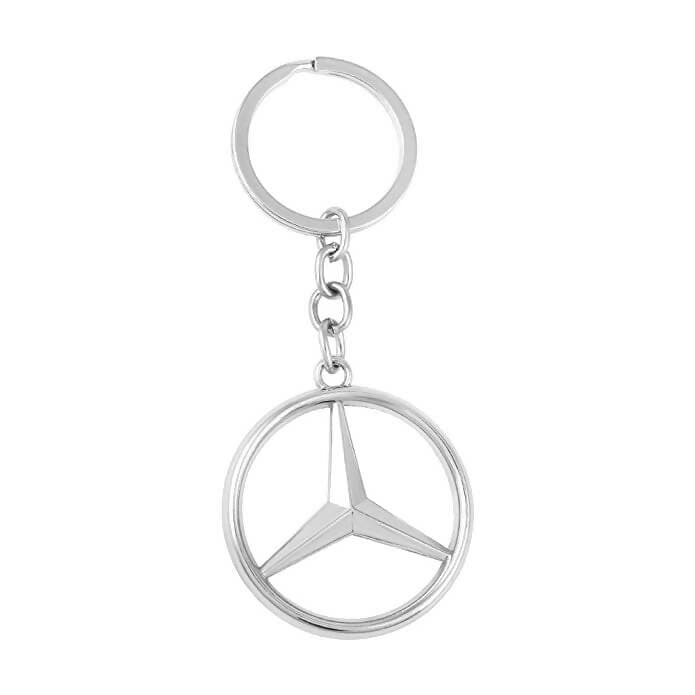 Mercedes Logo Metallic Keychain - HalfPe