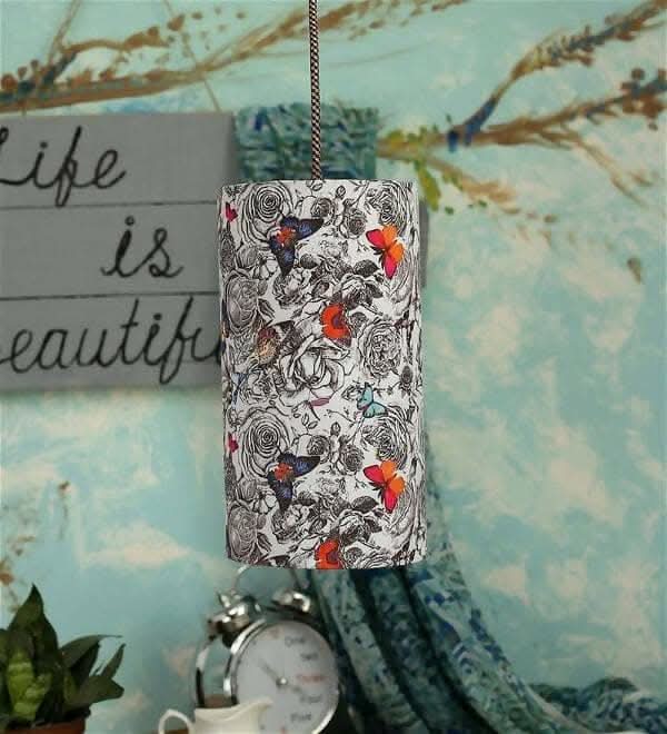 Butterfly Cylindrical Hanging Shade - HalfPe