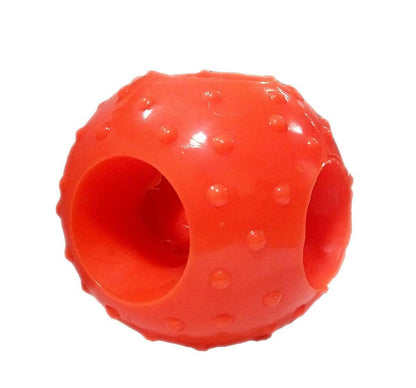 PlayPets Non-toxic Rubber Dog Chew Ball (3 Holes) - HalfPe