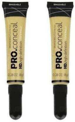 Bingeable HD Pro Conceal (Concealer) Yellow, 2 Pcs Concealer - HalfPe