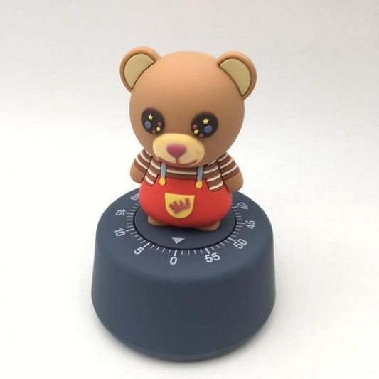 shiny teddy timer clock (Navy Blue) - HalfPe