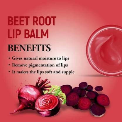 Bingeable Crynn Essential BeetRoot Natural Tinted Lip Balm Sun Protection Beetroot(Pack Of 2) - HalfPe