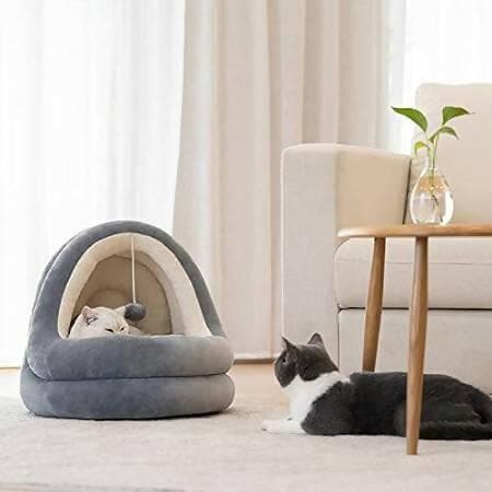 PetGains PGE Washable Plush Fabric Cat and Dog Sofa Nest Pet Bed - HalfPe