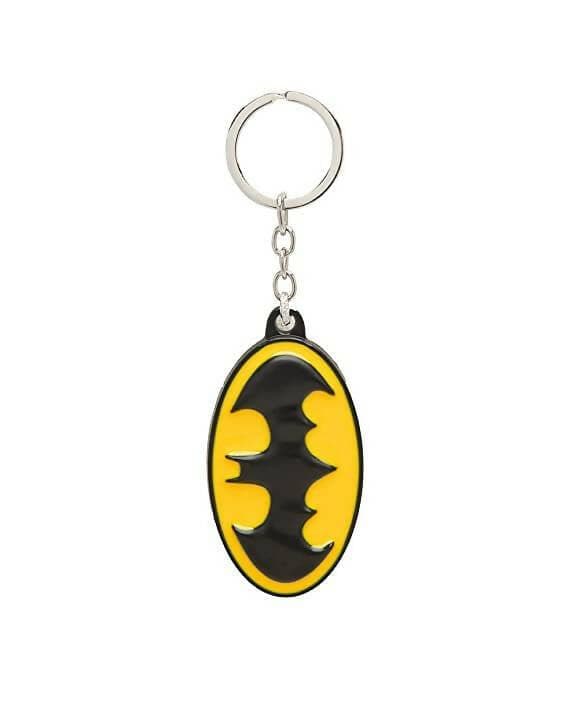 Batman Metal Logo Keyring: Stylish Hero Tribute - HalfPe