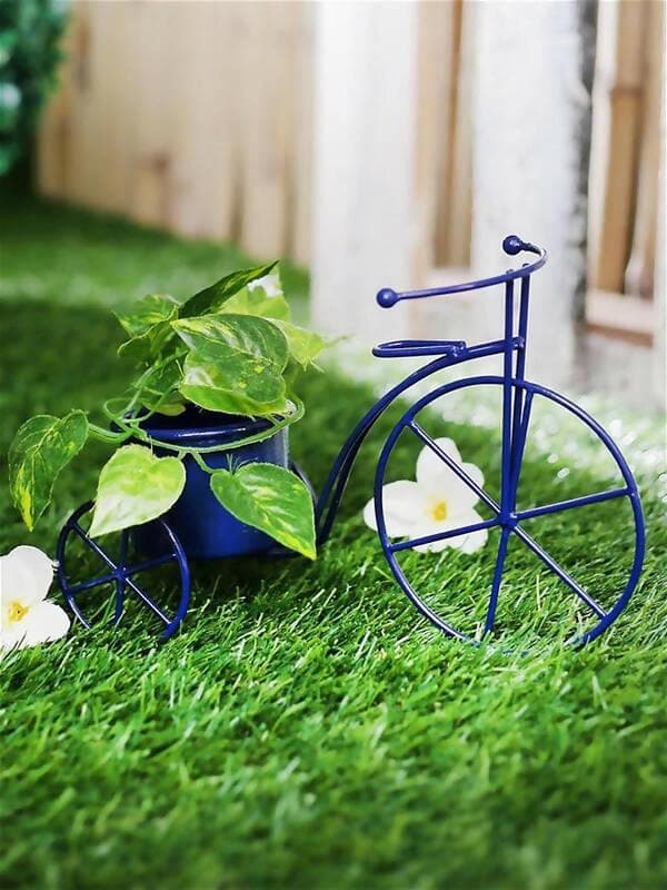 Small Cycle Planter Blue - HalfPe