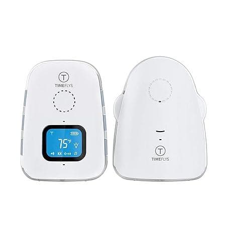 Safe-O-Kid Baby Audio Monitor with Batteries, Covers Up to 1000 FT Area, LED Indicator, 2 Way Communication, Digital & Wireless- White - halfpeapp