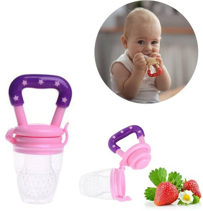 Safe-O-Kid Baby Fruit Nibbler/Feeder/Pacifier with Feeding/Training Spoon with Box- Combo - halfpeapp