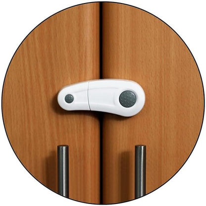 Safe O Kid Durable, Elegant Child Safety Cabinet Lock Greay, Pack of 8 - halfpeapp