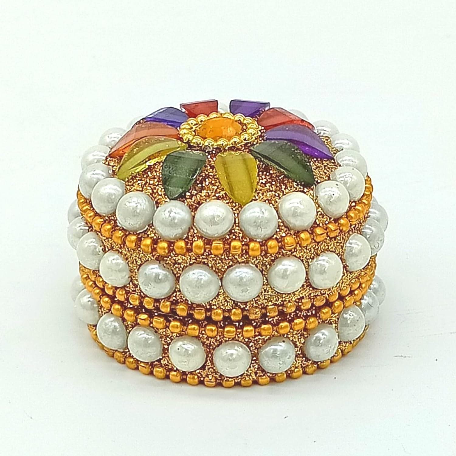 Santarms handcrafted kumkum/sindoor box - halfpeapp