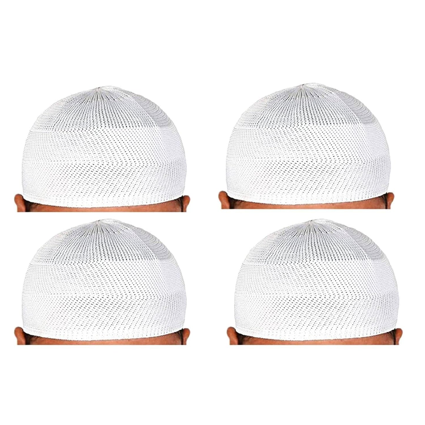 Santarms islamic prayer kufi muslim cap (pack of 4) - halfpeapp