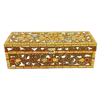 Santarms jewelry bangle box jewel chudi set storage (golden) - halfpeapp