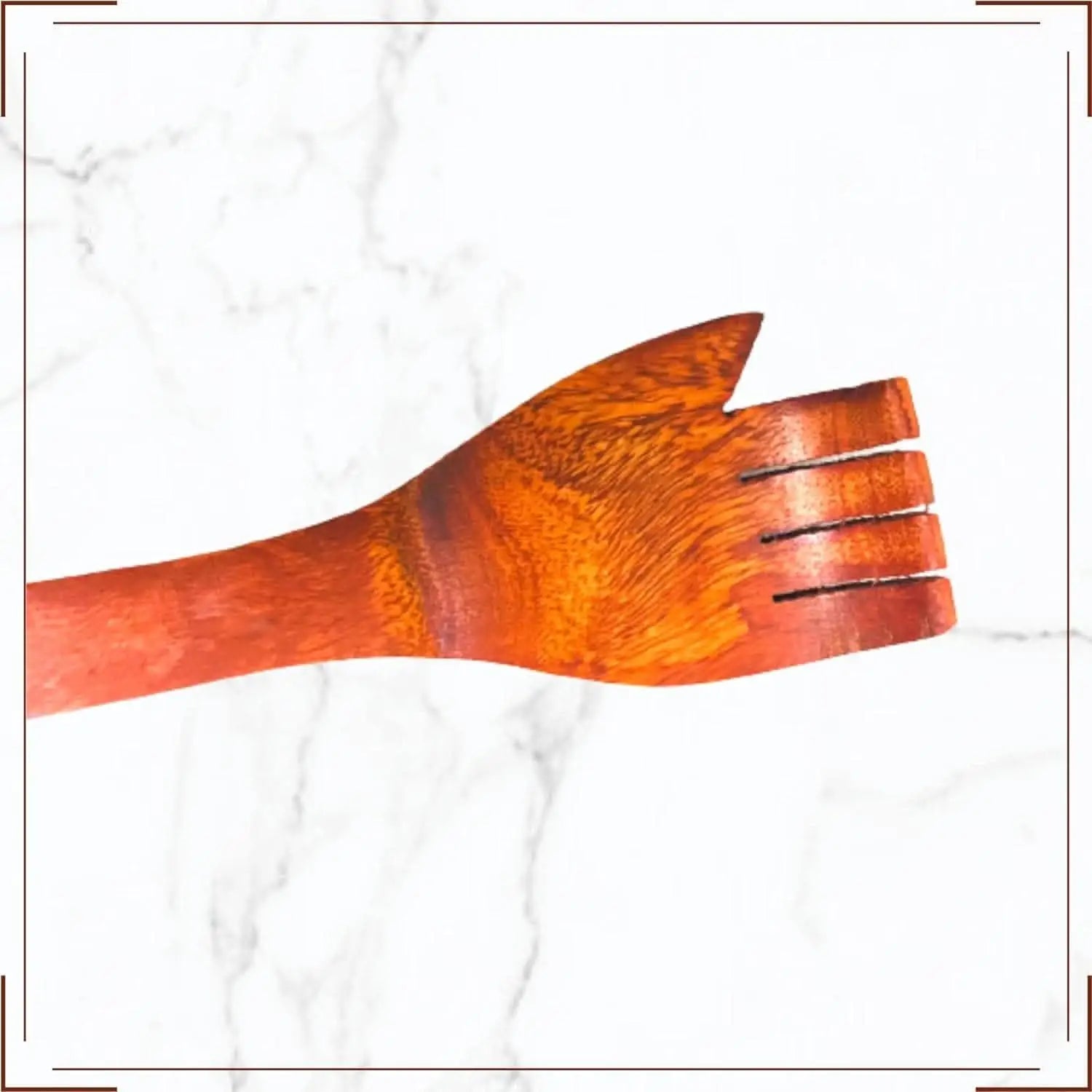 Santarms set of 3 - wooden back scratcher itching hand stick hand (wooden) - halfpeapp