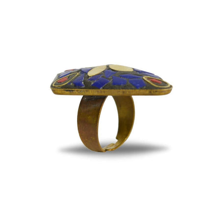 Santarms unisex stone ring - halfpeapp