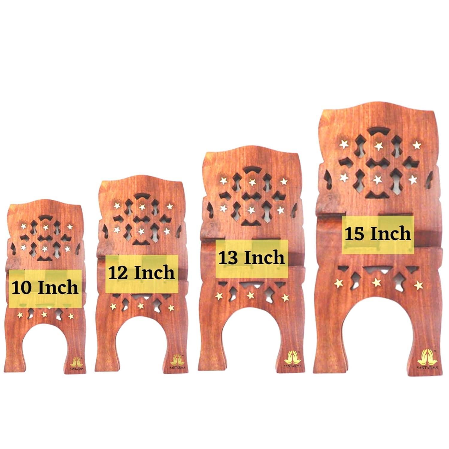 Santarms wooden holy book stand (10 inch) - halfpeapp