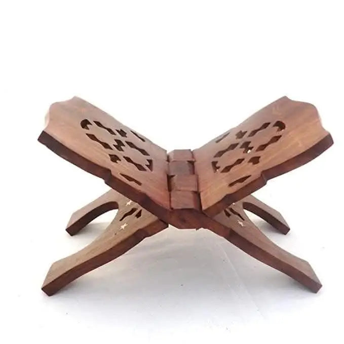 Santarms wooden holy book stand rehal (12 INCH) - halfpeapp