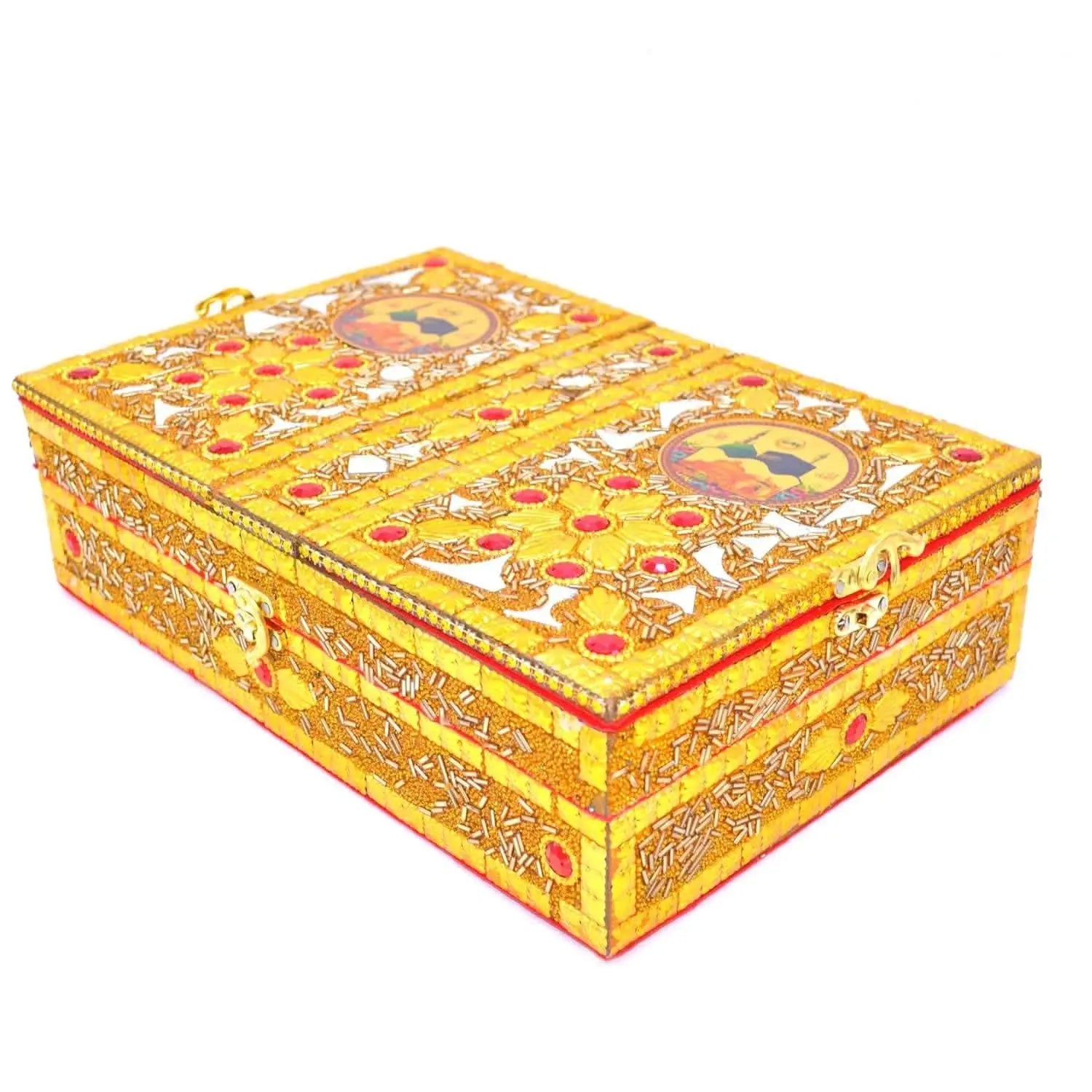 Santarms wooden quran rehal box rehal (golden) - halfpeapp