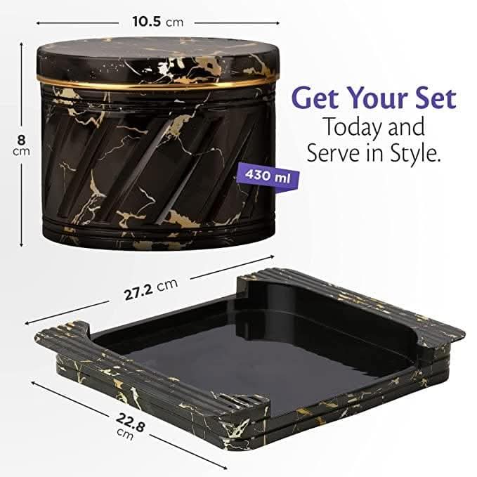 Selvel Airtight Dry Fruit Container Tray Set - HalfPe