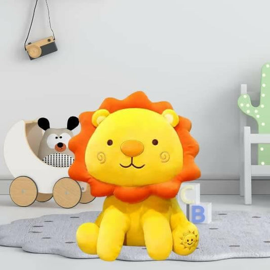 AVSHUB Soft Toy Lion Soft Cute Animal Toy (yellow, 35cms) - HalfPe