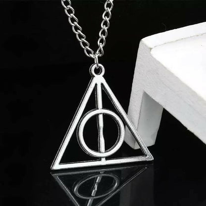 Pinapes Harry Potter Necklace for Girls Famous Harry Potter Deathly Hallows Pendants for Girls - HalfPe