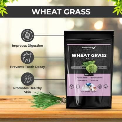 Shatavari and wheat grass Powder (pack of 2)| NUTRAHERBAL - halfpeapp