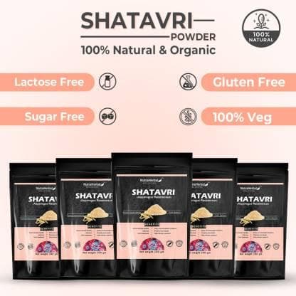 Shatavari powder for womens (pack of 5) | NUTRAHERBAL - halfpeapp