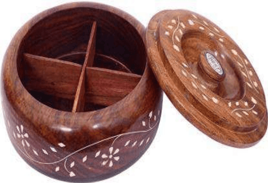 Single wood spice box (large) - halfpeapp