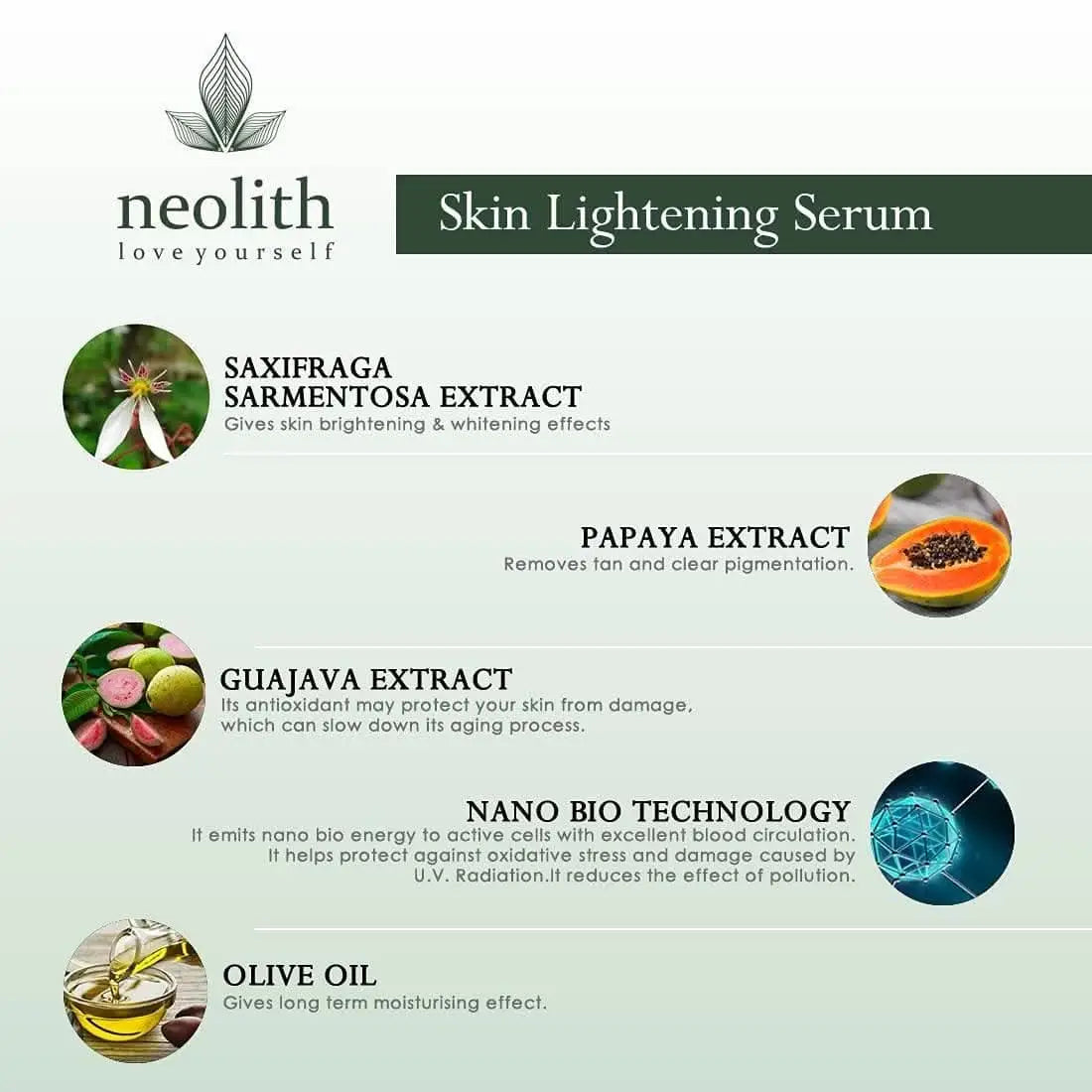 Skin lightening serum (30ml) | NEOLITH - halfpeapp