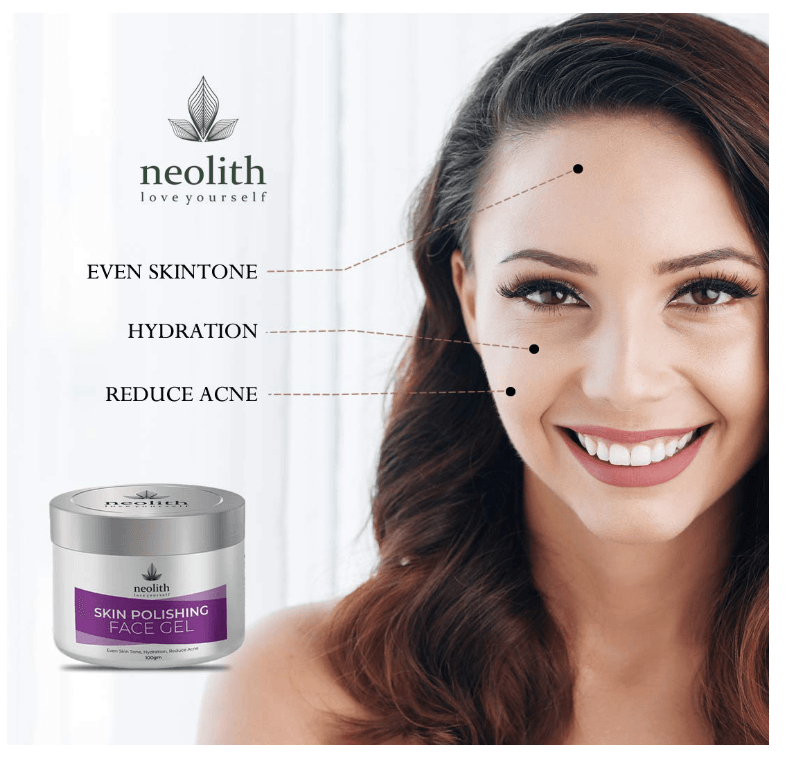 Skin polishing face gel (100gm) | NEOLITH - halfpeapp