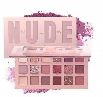 Bingeable Nude 18 Shades Eyeshadow Palette Metalic Shimmery Satin &Matte Finish 18 g (Multicolor) - HalfPe