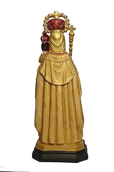 KariGhar Resin Our Lady of Velankanni Catholic Idol Perfect for Altar, Multi Color, 7 x 7.5 x 19.5 Inch - HalfPe