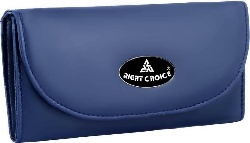 Right choice women's faux leather hand-clutch (blue) - HalfPe