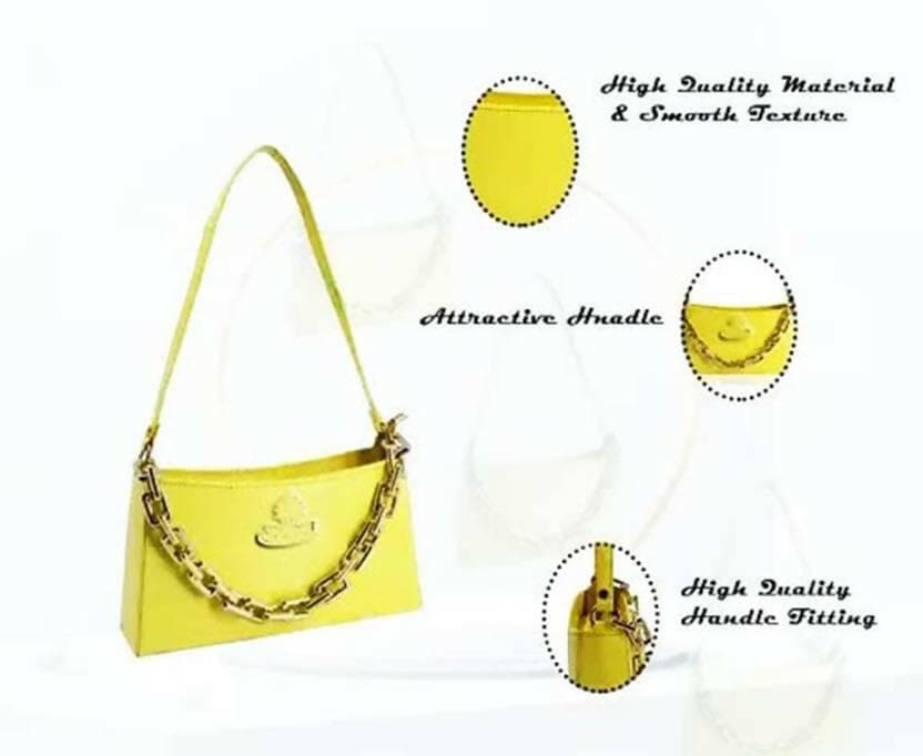 SAGIRON Yellow Women Sling Bag - HalfPe