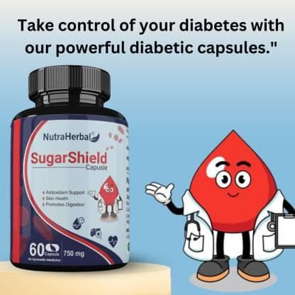 Sugarshield diabetes capsules (60 pieces) | NUTRAHERBAL - halfpeapp