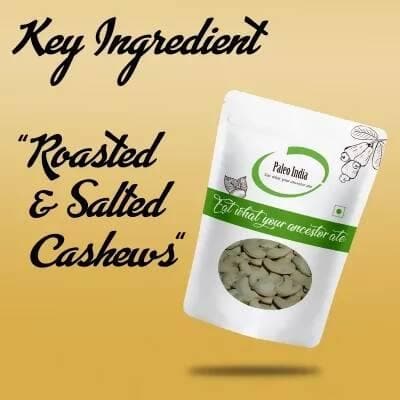 Paleo India Roasted Salted Cashews Salted (1kg) - HalfPe