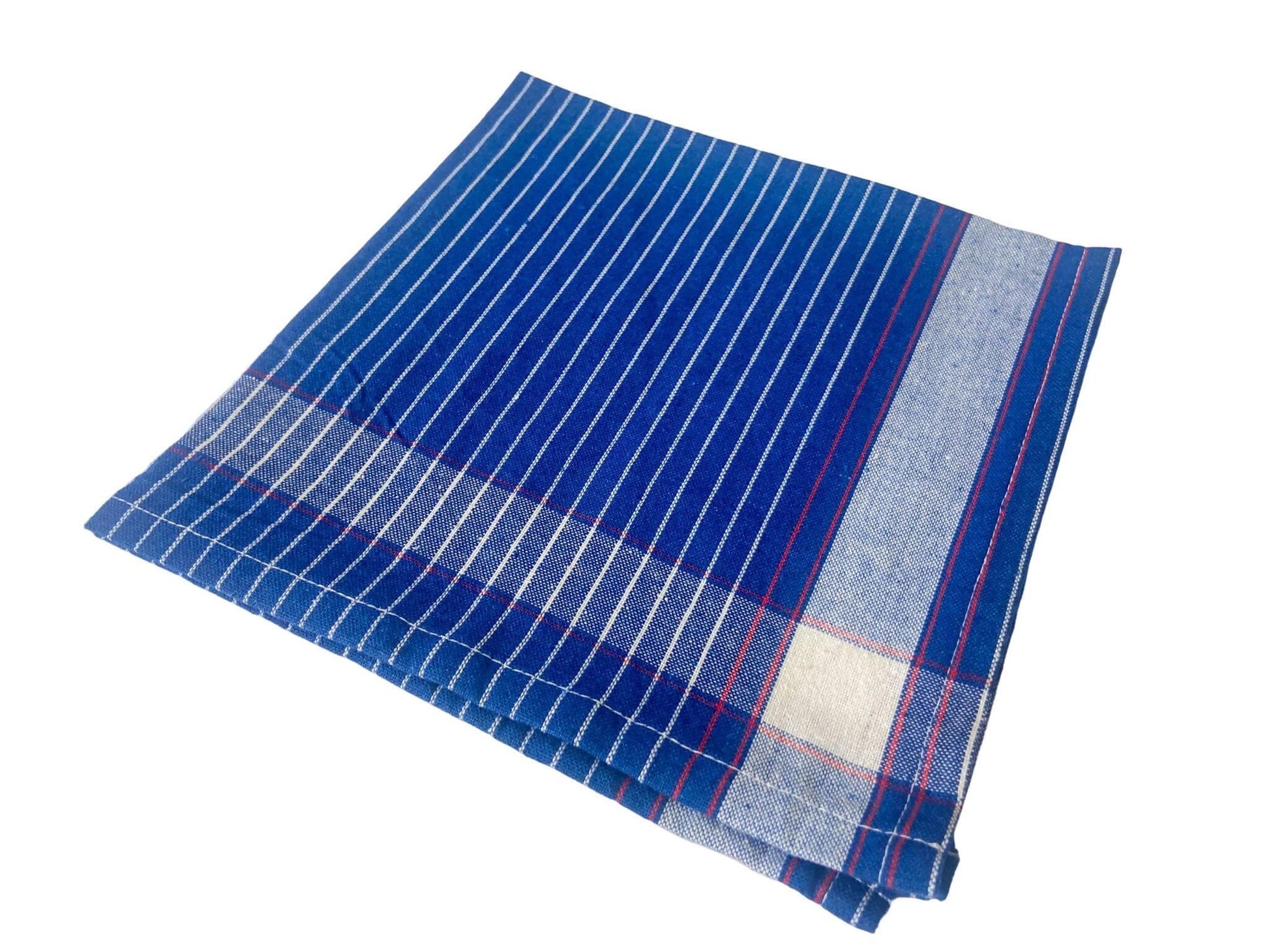 Cleaning Machine Washable Multipurpose Cotton Checked and Stripe Kitchen Napkins (Set of 12) - HalfPe