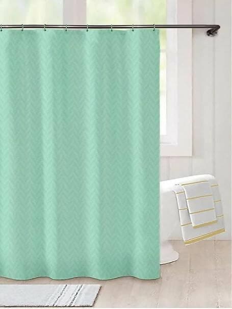 LUSHOMES Chevron Print Shower Curtain - HalfPe