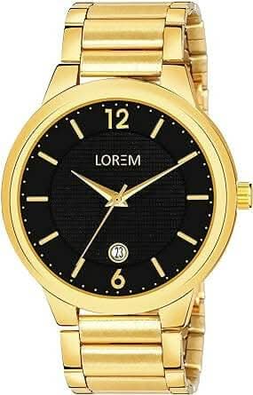 Black Date Function Casual Analog Watch For Men LR135 - HalfPe