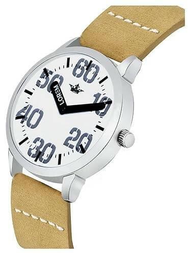 LOREM White Professional Look Analog Watch For Men LR62 - HalfPe