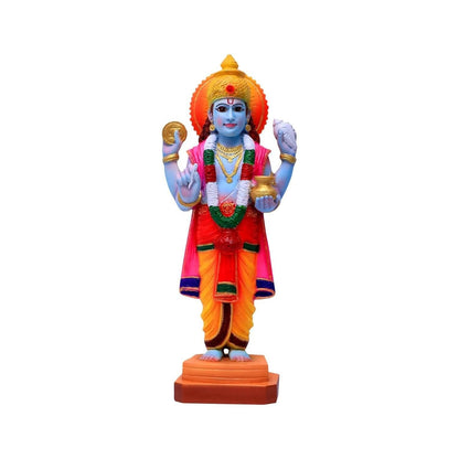 CARPENTA Dhanwanthari Statue Handmade Polymarble Statue - HalfPe