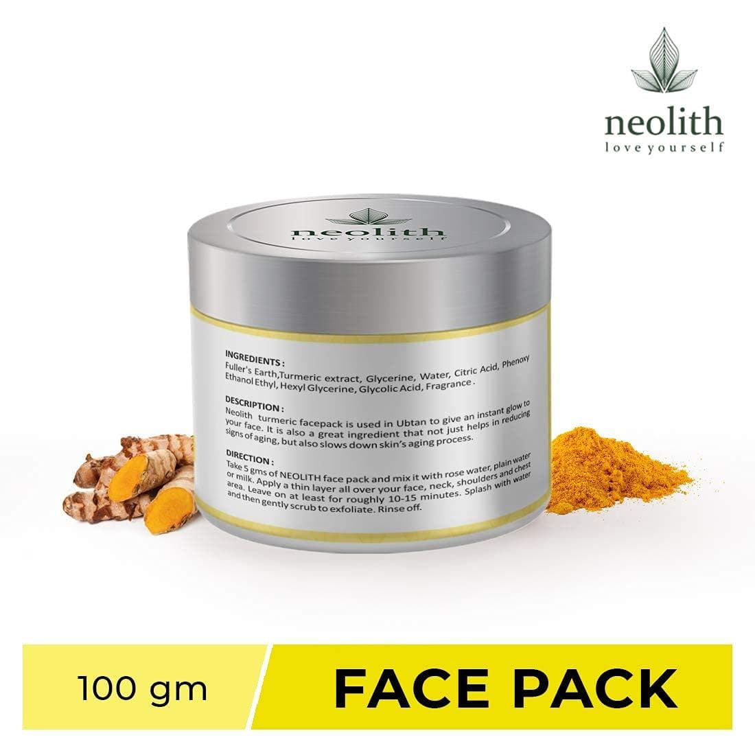 Turmeric ubtan face pack (100gm) | NEOLITH - halfpeapp