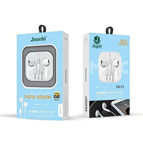 Type C wired in ear headphones | JNUOBI - HalfPe